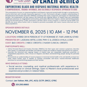 Empowering Black and Hispanic Maternal Mental Health: A Comprehensive, Trauma-Informed, and Culturally Responsive Approach to Care | Care Plus NJ