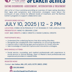 Speaker Series Eating Disorders