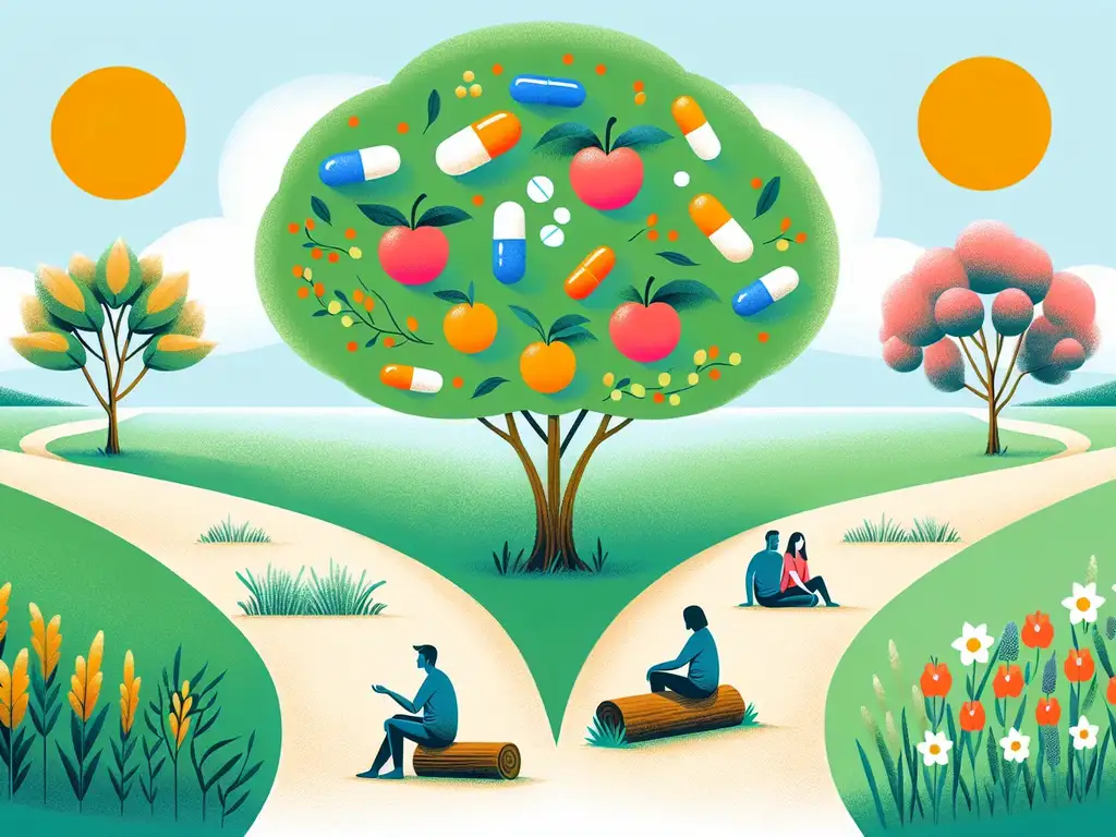 Illustration of various treatment options for clinical depression | Care Plus New Jersey